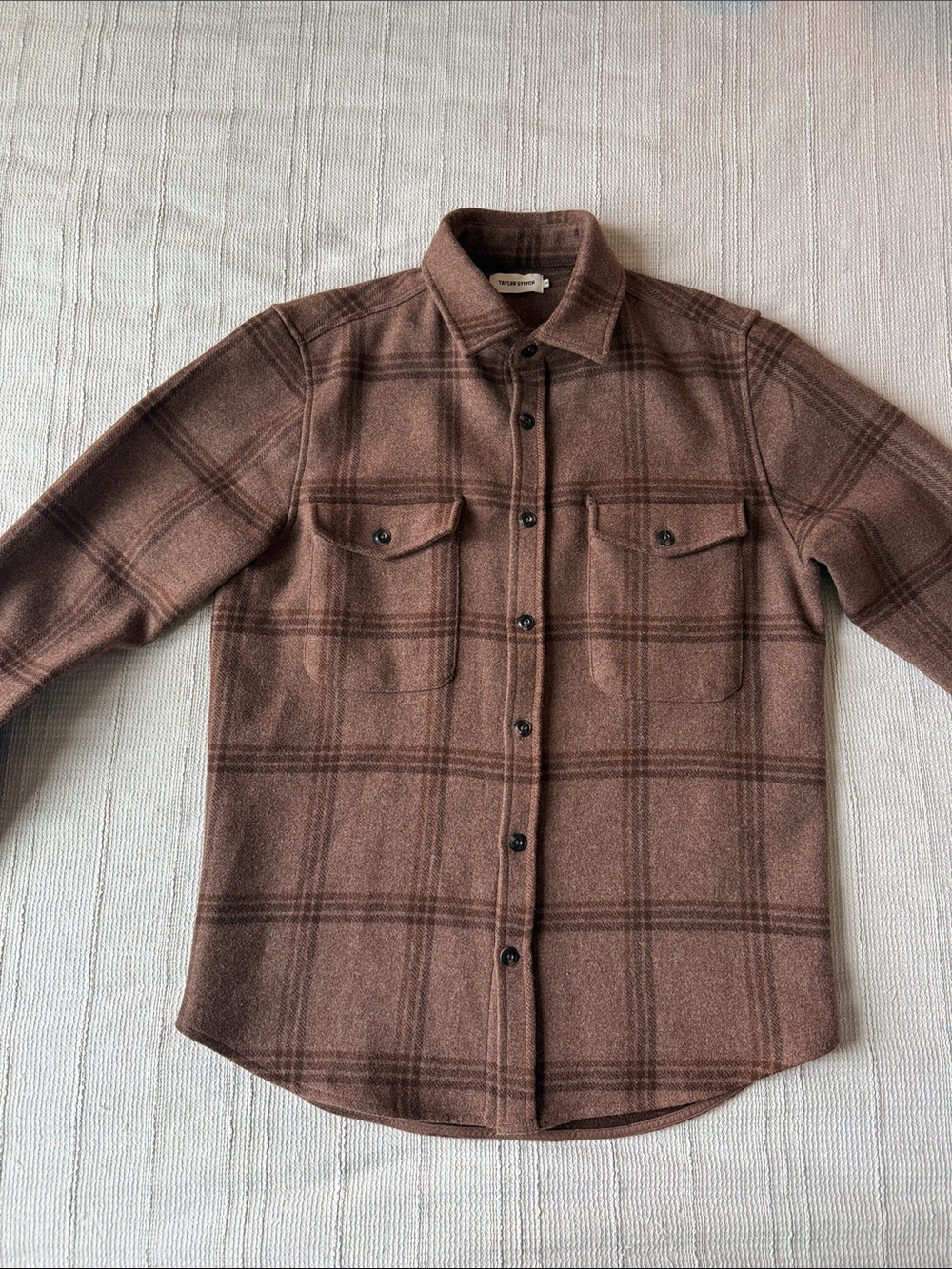Taylor Stitch Brown Flannel Shirt Jacket